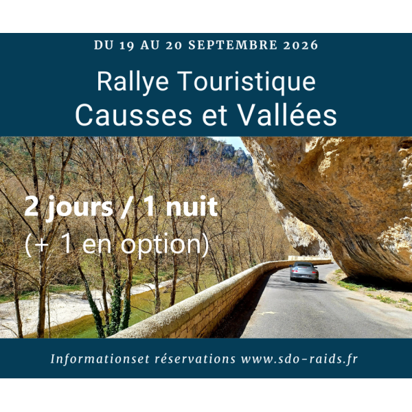 Rallye Touristique Causses et Vallées 2026