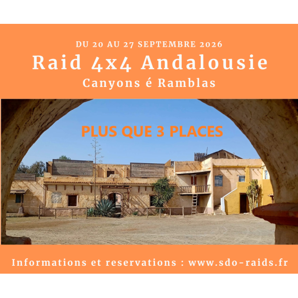 Raid 4x4 Andalousie septembre 2026