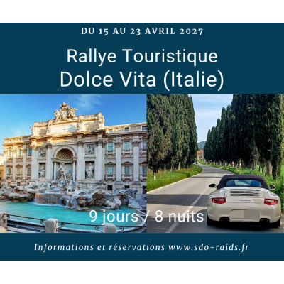 Rallye Touristique / Road Trip / Autos sportives / GT coupés sports Italie Dolce Vita 2027