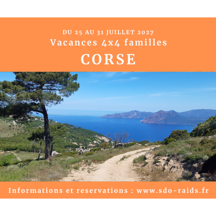 Vacances 4x4 corse familles juillet 2027