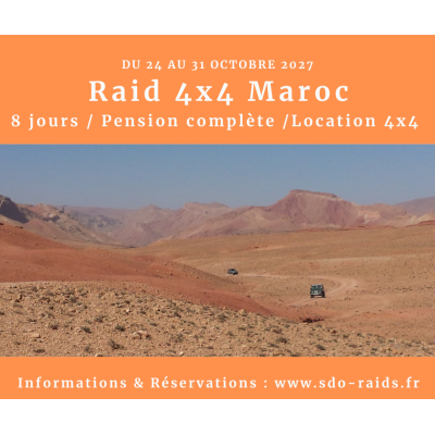 Raid 4x4 SDO Maroc Hôtels 2027